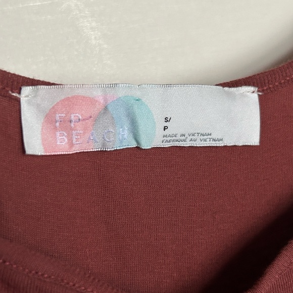 Free People Beach Mini Brown Dress, Noelle, FP Beach, Summer Dress - Picture 5 of 5